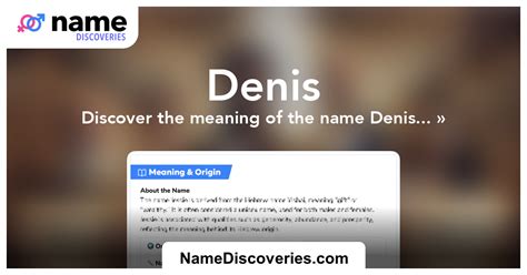 dänis|Meaning, origin and history of the name Denis